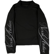 NORSK Archive Waffle Knit Long Sleeve  — Black