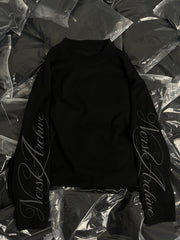 NORSK Archive Waffle Knit Long Sleeve  — Black