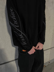 NORSK Archive Waffle Knit Long Sleeve  — Black