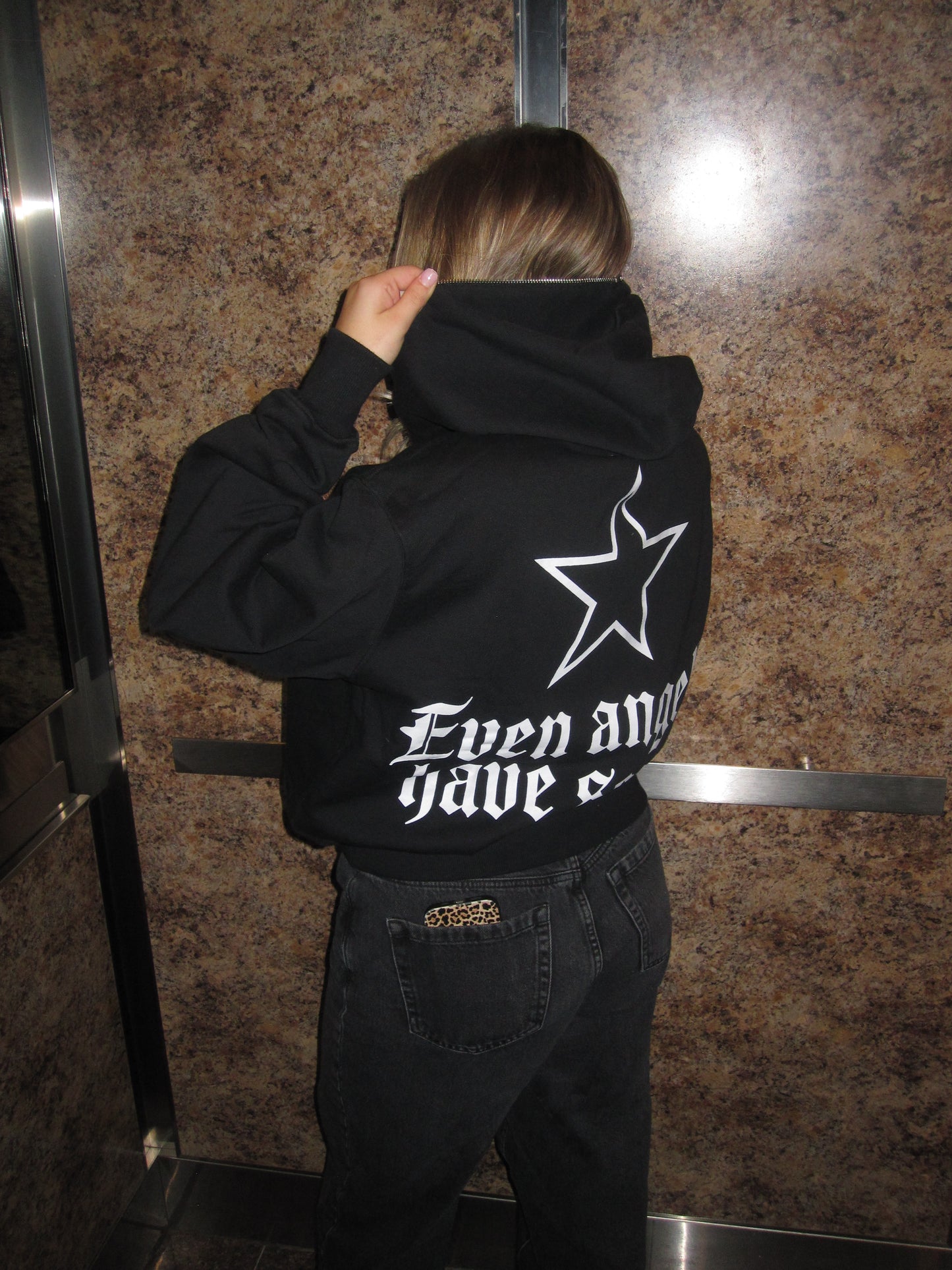 Norsk Full Hoodie Zip up "EVEN ANGELS"